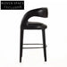Modern Designer Bar Stool with Armrests for Kitchen Island Counter Height