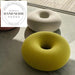 Modern Designer Donut Soft Fabric Low Profile Lounge Chair