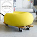 Modern Designer Donut Soft Fabric Low Profile Lounge Chair