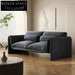 Modern Designer L-Shape Sectional Sofa, Plush Teddy Fabric Living Room Couch