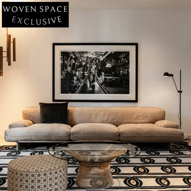 Modern Designer Living Room Luxury Sectional Three-Seat Fabric Sofa