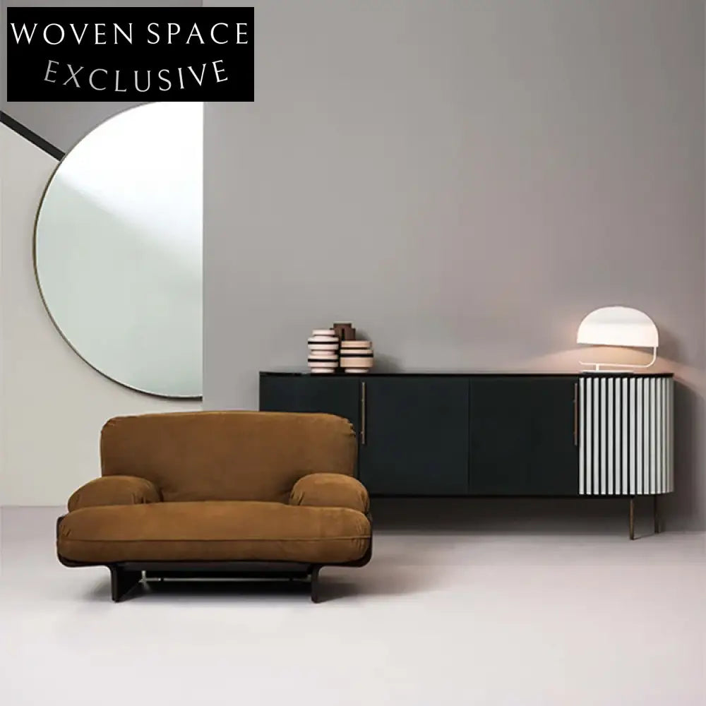 Modern Designer Living Room Luxury Sectional Three-Seat Fabric Sofa