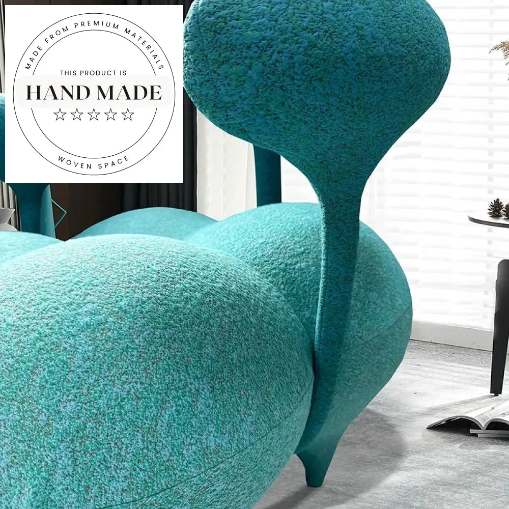 Modern Designer Revolving Tufted Accent Recliner Sofa for Leisure Living Room