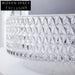 Modern Diamond Crystal Glass Vessel Bathroom Sink, Above Counter Basin