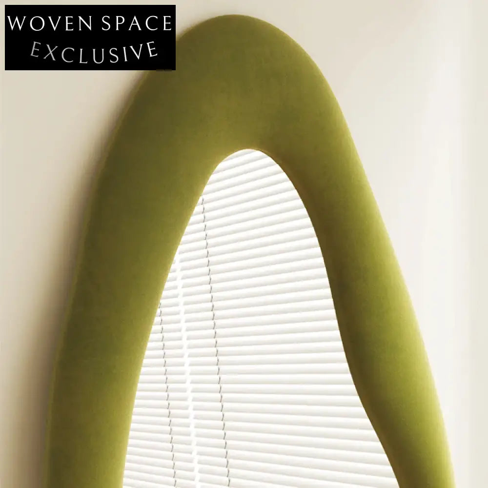 Modern Elegant Full Length Floor Mirror with Plywood Frame Home Decor