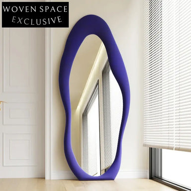 Modern Elegant Full Length Floor Mirror with Plywood Frame Home Decor