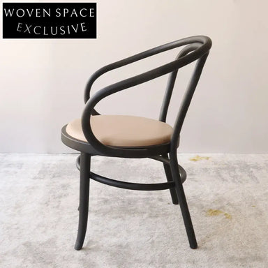 Modern Elegant Rattan Seat Thonet Bentwood Dining Arm Chair