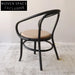 Modern Elegant Rattan Seat Thonet Bentwood Dining Arm Chair