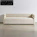 Modern European Designer White Teddy Lamb Wool Modular I-Shaped Sofa Set