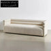 Modern European Designer White Teddy Lamb Wool Modular I-Shaped Sofa Set