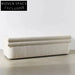 Modern European Designer White Teddy Lamb Wool Modular I-Shaped Sofa Set