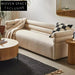 Modern European Designer White Teddy Lamb Wool Modular I-Shaped Sofa Set