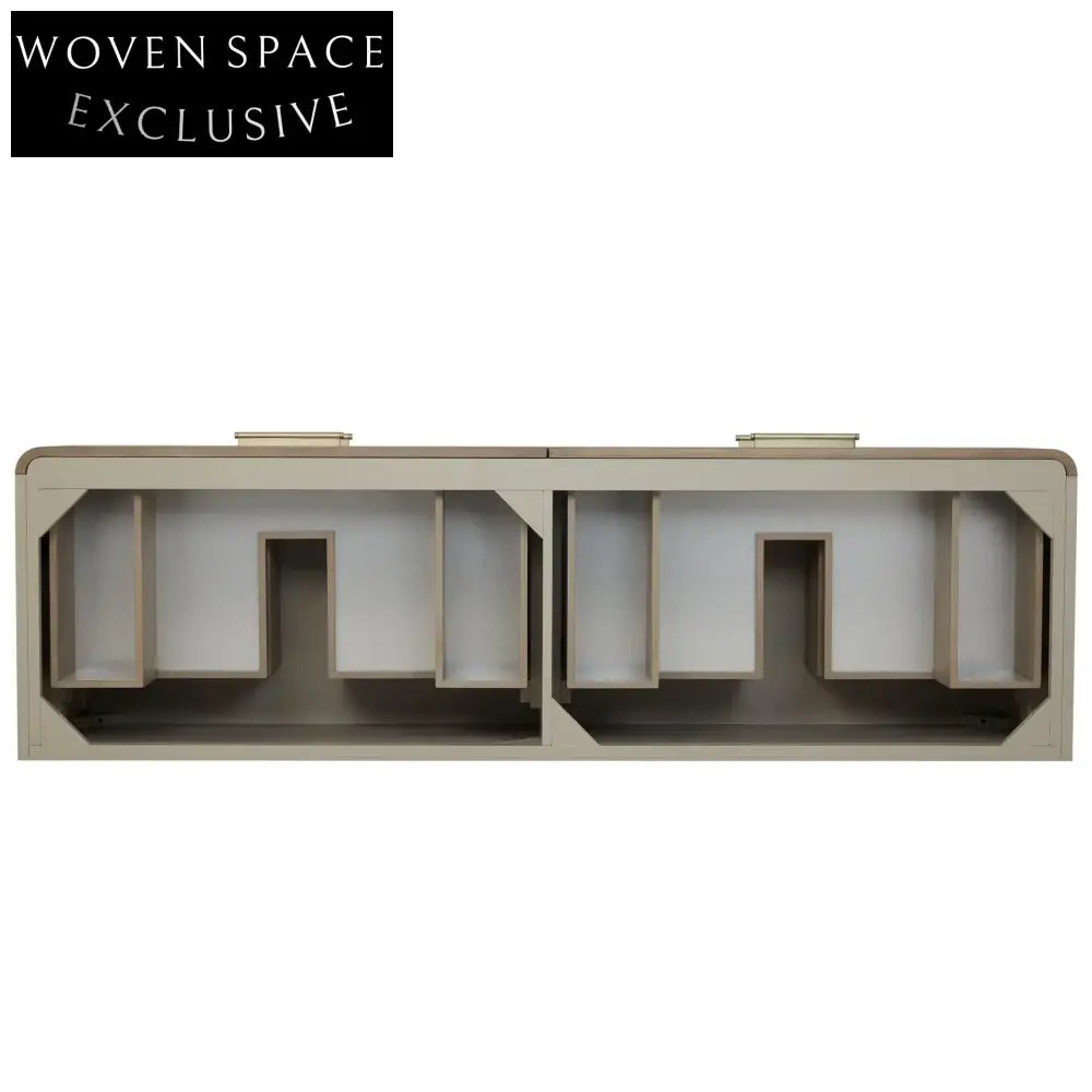 Modern European Double Sink Freestanding Bathroom Vanity Cabinet Wood Top