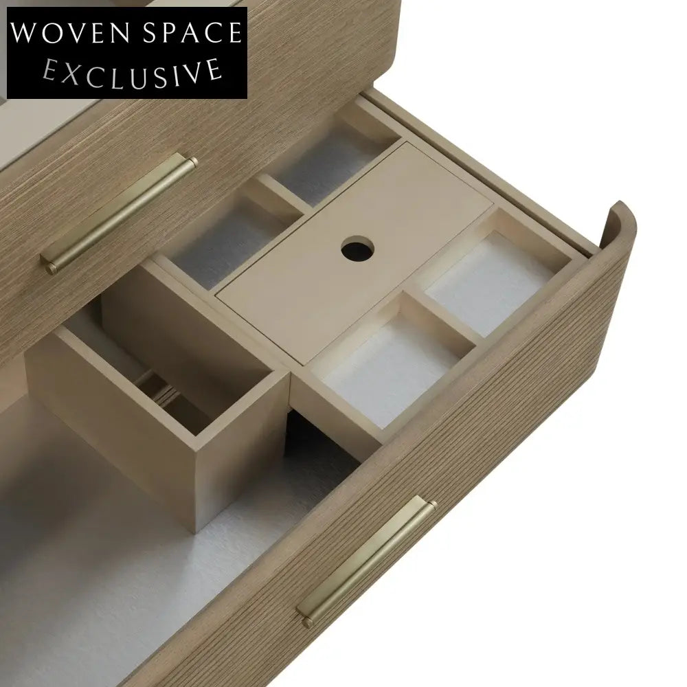 Modern European Double Sink Freestanding Bathroom Vanity Cabinet Wood Top