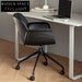 Modern Executive Leather Swivel Office Chair with Adjustable Height and Aluminum Frame