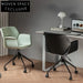 Modern Executive Leather Swivel Office Chair with Adjustable Height and Aluminum Frame