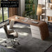 Modern Executive Wood Office Desk with Storage for Home and Hotel Office