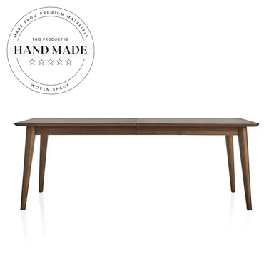 Modern Expandable Solid Wood Nordic Style Rectangle Seating Dining Table