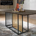 Modern Extendable Glass & Wood Top Dining Table for Home & Hotel