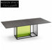 Modern Extendable Glass & Wood Top Dining Table for Home & Hotel