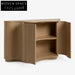 Modern Extendable Solid Wood Console Cabinet with Drawer Sideboard