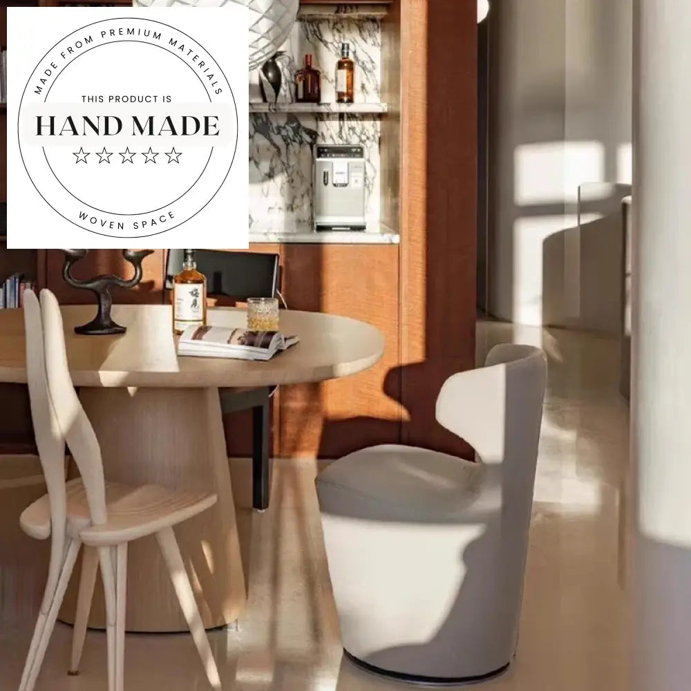 Modern Fabric Accent Living Room Swivel Dining Chair