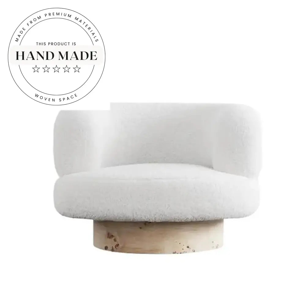 Modern Fabric Boucle Accent Armchair for Living Room Lounge Home