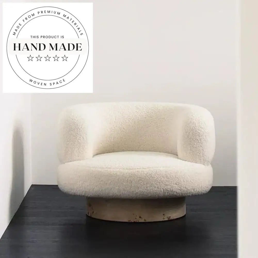 Modern Fabric Boucle Accent Armchair for Living Room Lounge Home