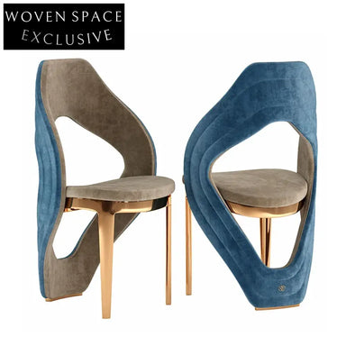 Modern Fabric Dining Chair Stainless Steel Frame Elegant Home Dining