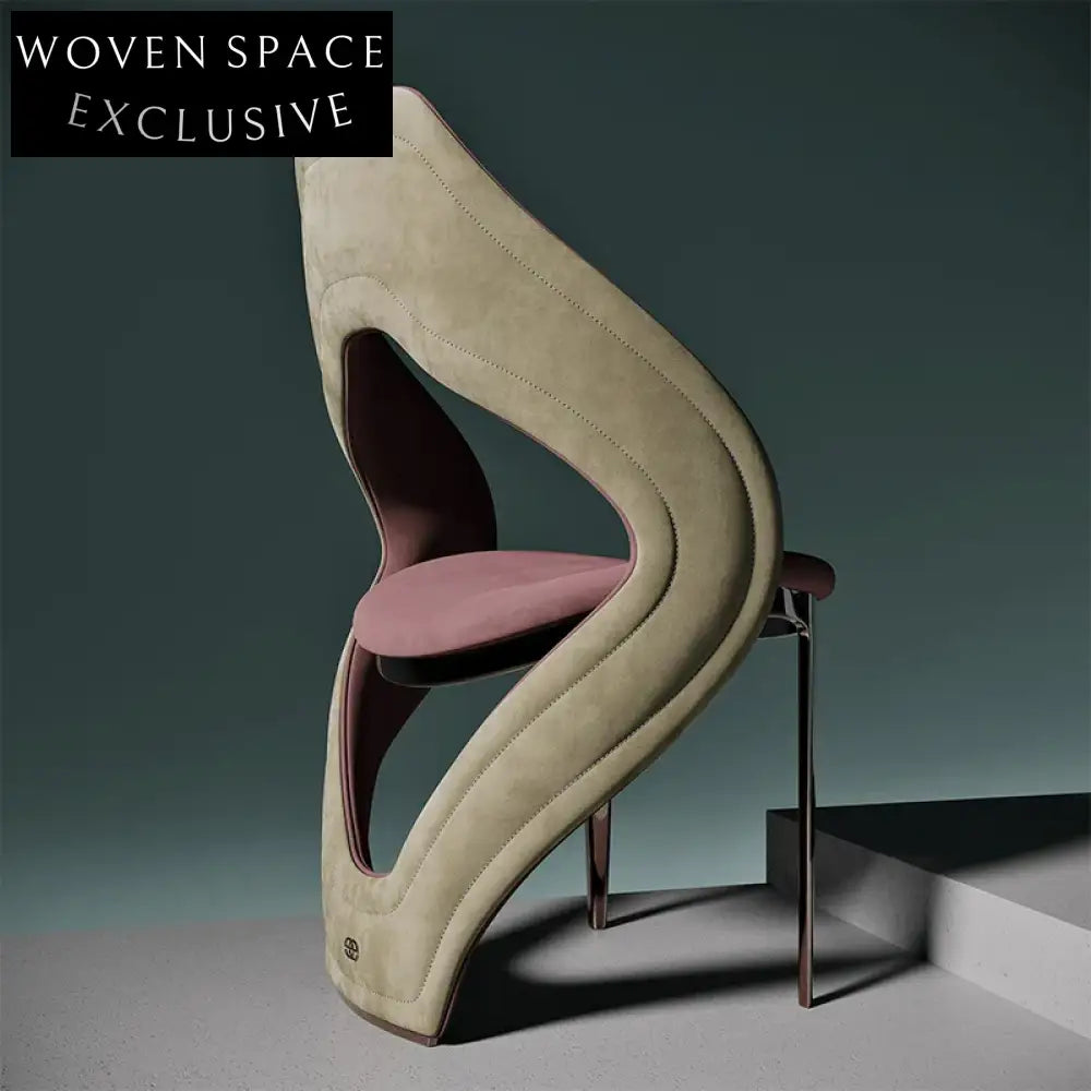 Modern Fabric Dining Chair Stainless Steel Frame Elegant Home Dining