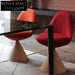 Modern Fabric Dining Chair with Revolving Seat, Elegant Cone Base Chair