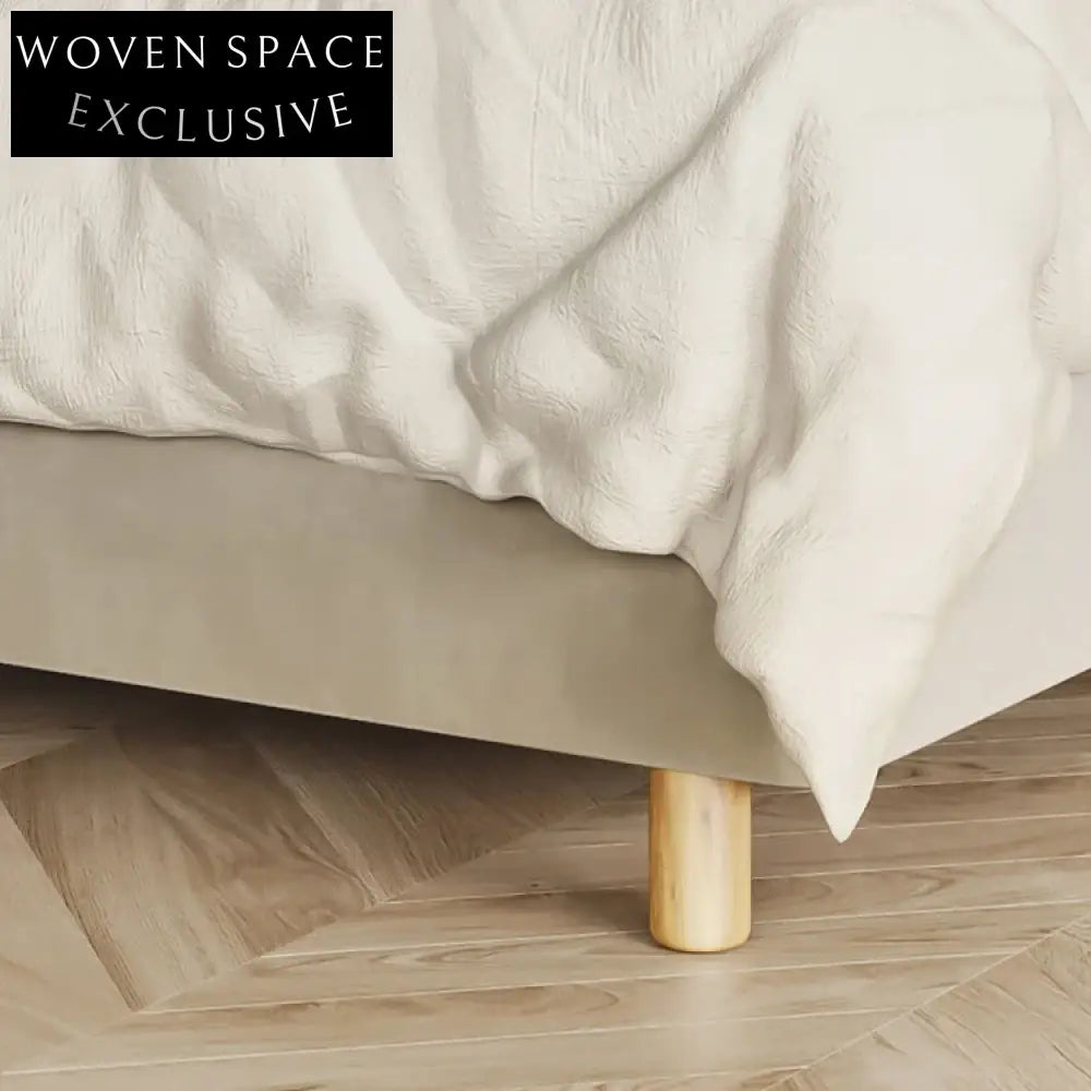 Modern Fabric Double Bed for Kids & Adults Bedroom Furniture