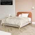 Modern Fabric Double Bed for Kids & Adults Bedroom Furniture