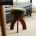 Modern Fabric Jellyfish Ottoman with Sturdy Wooden Legs for Living Room