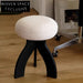 Modern Fabric Jellyfish Ottoman with Sturdy Wooden Legs for Living Room