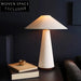 Modern Fabric Mushroom Table Lamp, Elegant Decorative Bedside Accent Lighting