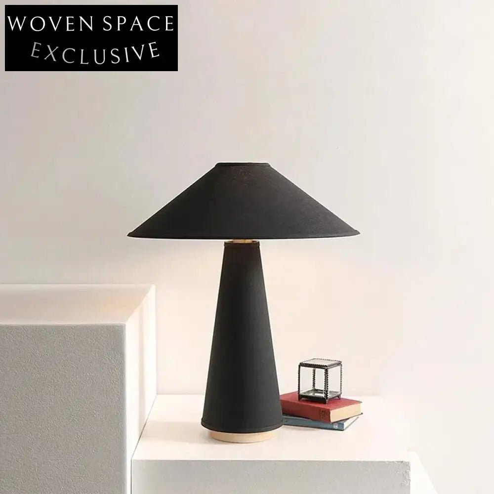 Modern Fabric Mushroom Table Lamp, Elegant Decorative Bedside Accent Lighting