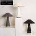 Modern Fabric Mushroom Table Lamp, Elegant Decorative Bedside Accent Lighting