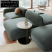 Modern Fabric Sectional Sofa Set with Wood Legs for Living Space