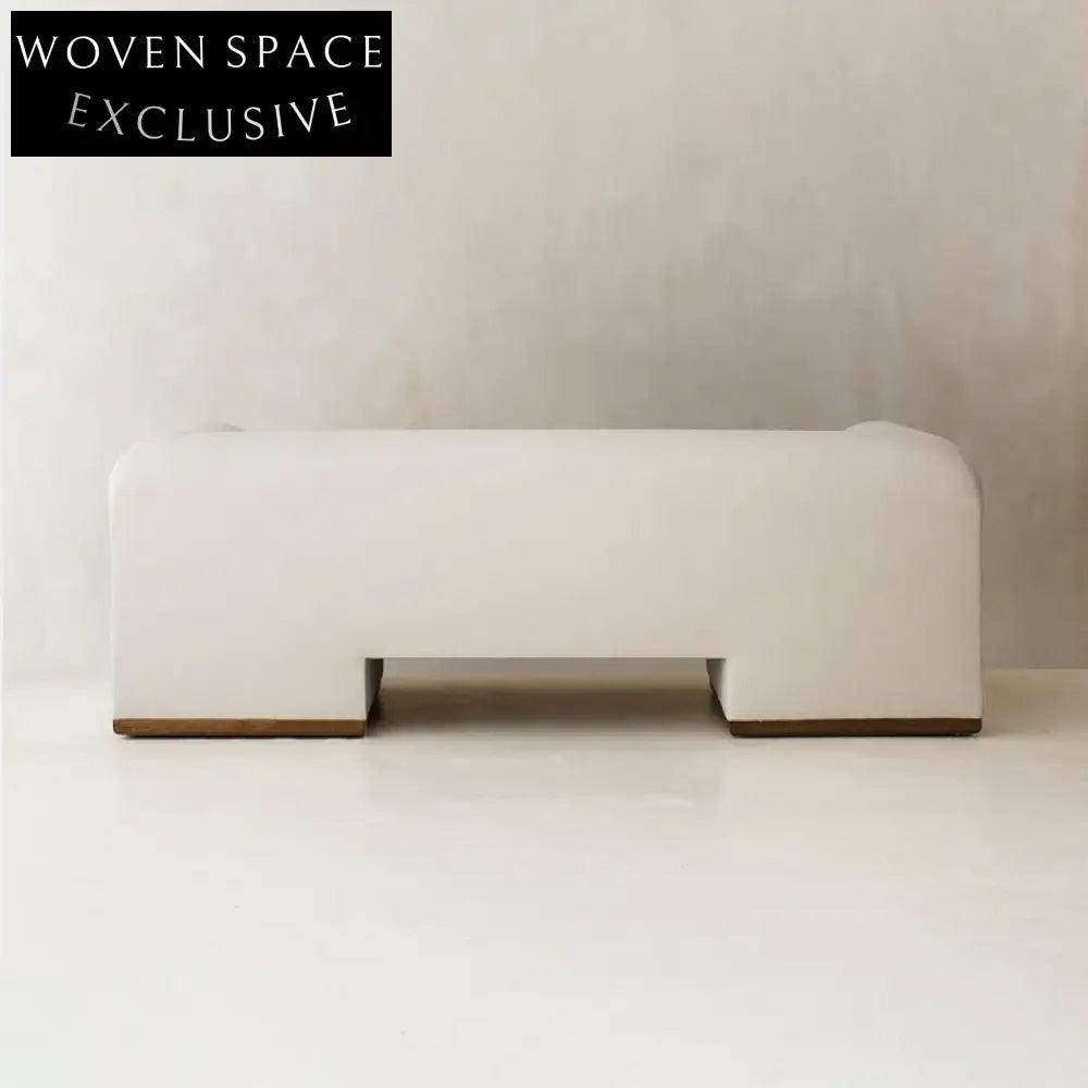 Modern Fabric Solid Wood Sofa for Living Room, Comfortable Contemporary Three-Seater Couch