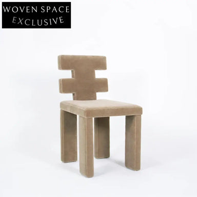 Modern Fabric Upholstered Dining Chair with Backrest for Cafe Restaurant Home