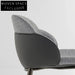 Modern Fabric Upholstered Dining Chair with Metal Legs, Creative Backrest