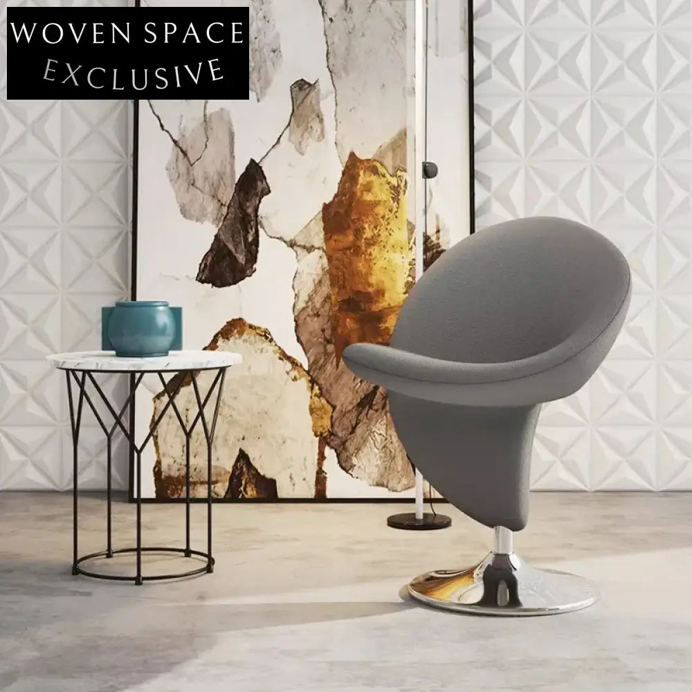 Modern Fabric Upholstered Fiberglass Frame Leisure Restaurant Dining Chair