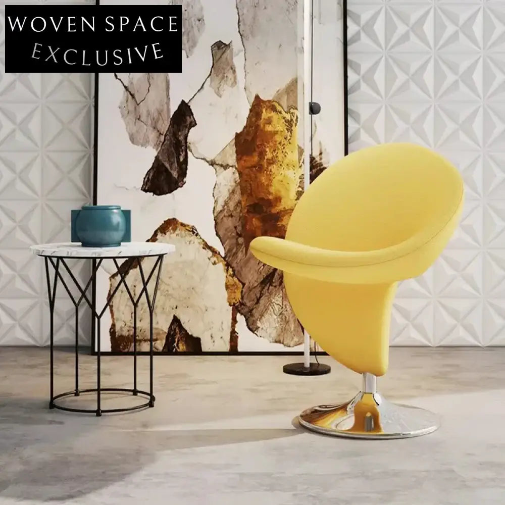 Modern Fabric Upholstered Fiberglass Frame Leisure Restaurant Dining Chair