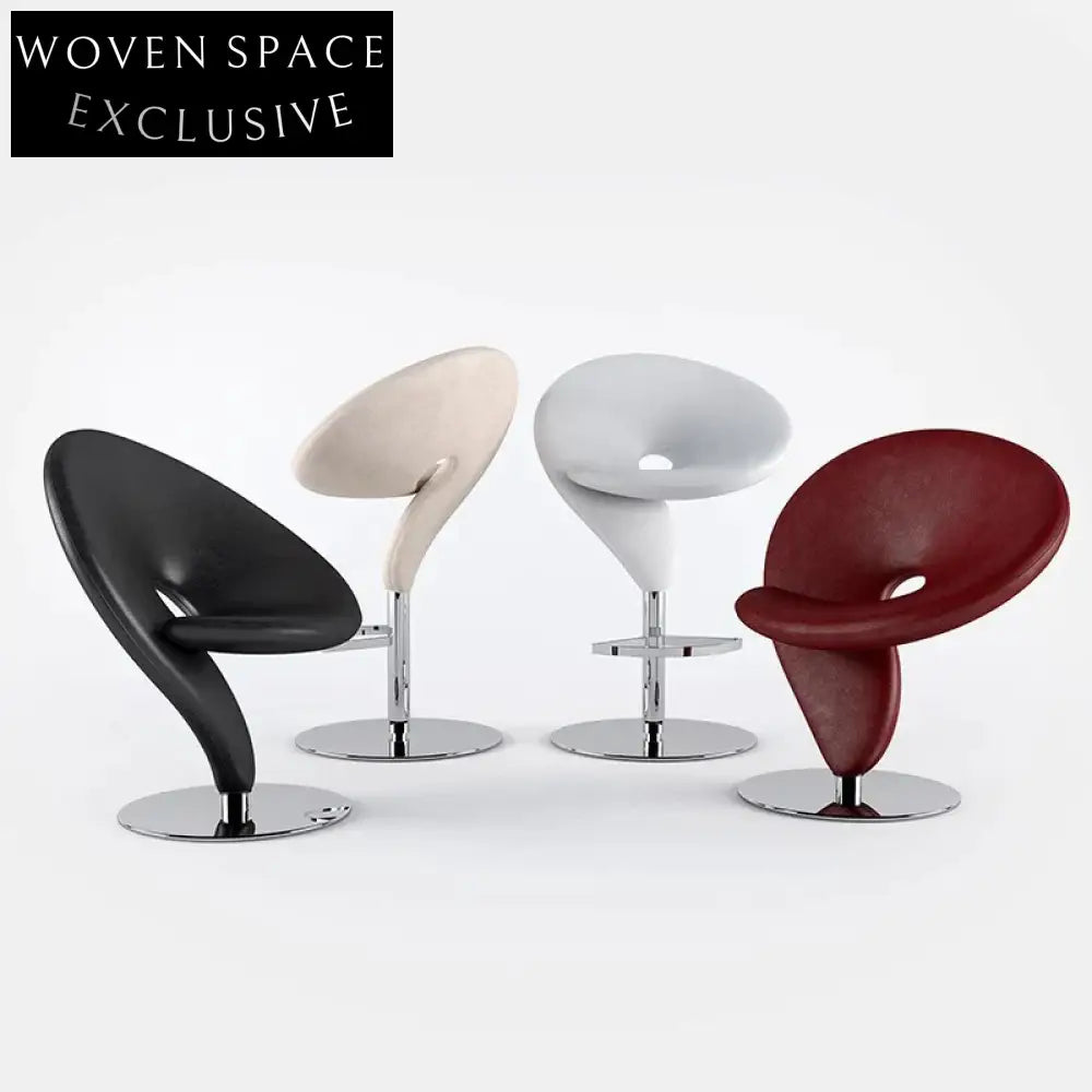 Modern Fabric Upholstered Fiberglass Frame Leisure Restaurant Dining Chair