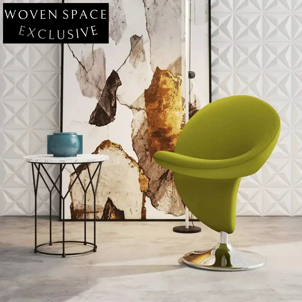 Modern Fabric Upholstered Fiberglass Frame Leisure Restaurant Dining Chair