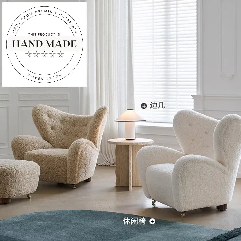 Modern Fabric Upholstered Leisure Armchair for Living Room or Study