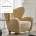 Modern Fabric Upholstered Leisure Armchair for Living Room or Study