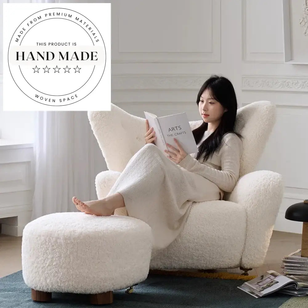 Modern Fabric Upholstered Leisure Armchair for Living Room or Study