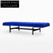 Modern Fabric Upholstered Ottoman Bench with Metal Legs for Living Rooms